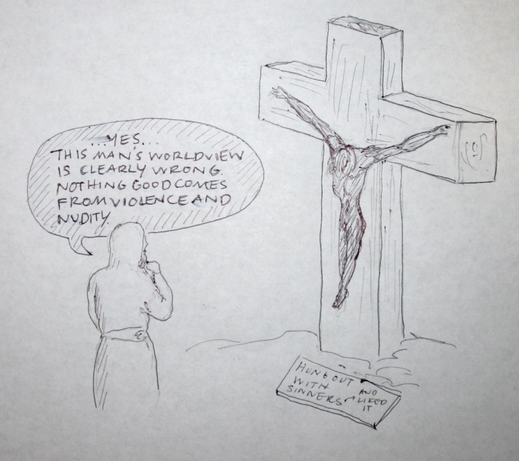 Jesus and Doug Wilson cartoon